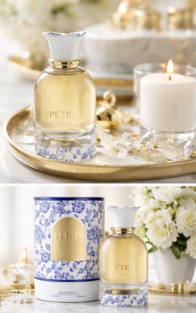 Lattafa Petra Eau de Parfum 100ml | Refined Creamy Floral Luxury