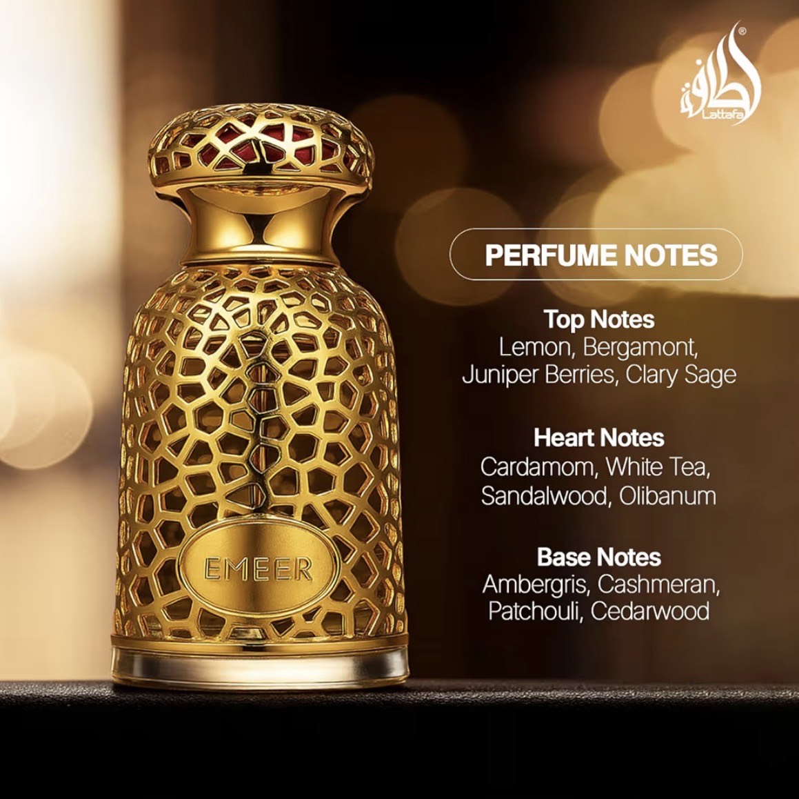 Lattafa Emeer Eau de Parfum 100ml | Luxury Arabian Men's Fragrance